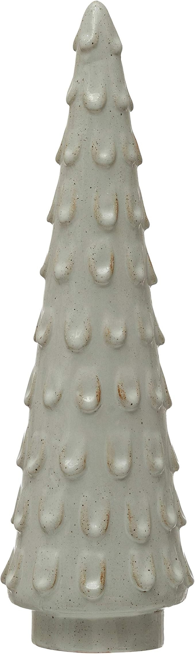 Amazon.com: Creative Co-Op 3" Round x 10-3/4"H Stoneware Tree, Reactive Glaze, White (Each One Wi... | Amazon (US)