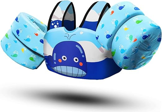 Swim Vest for Kids 30-60 Lbs Girls Boys Life Jacket with Double Security Buckle Floaties for Todd... | Amazon (US)