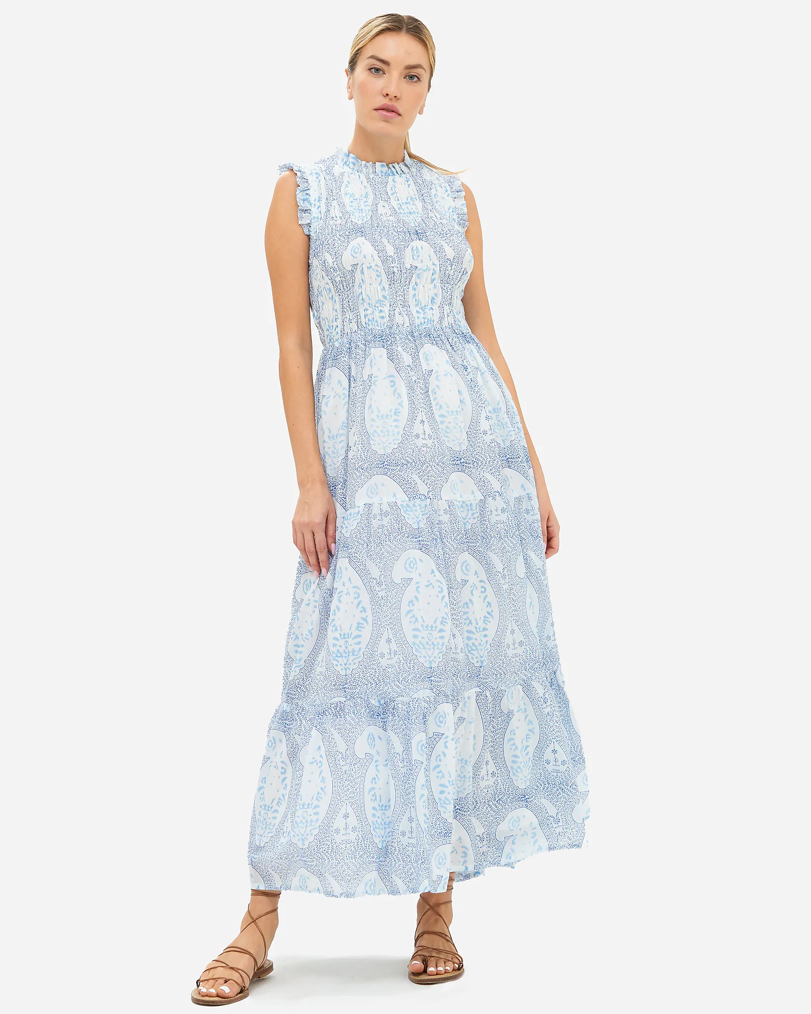 OLIPHANT™ sleeveless smocked maxi dress | J. Crew US