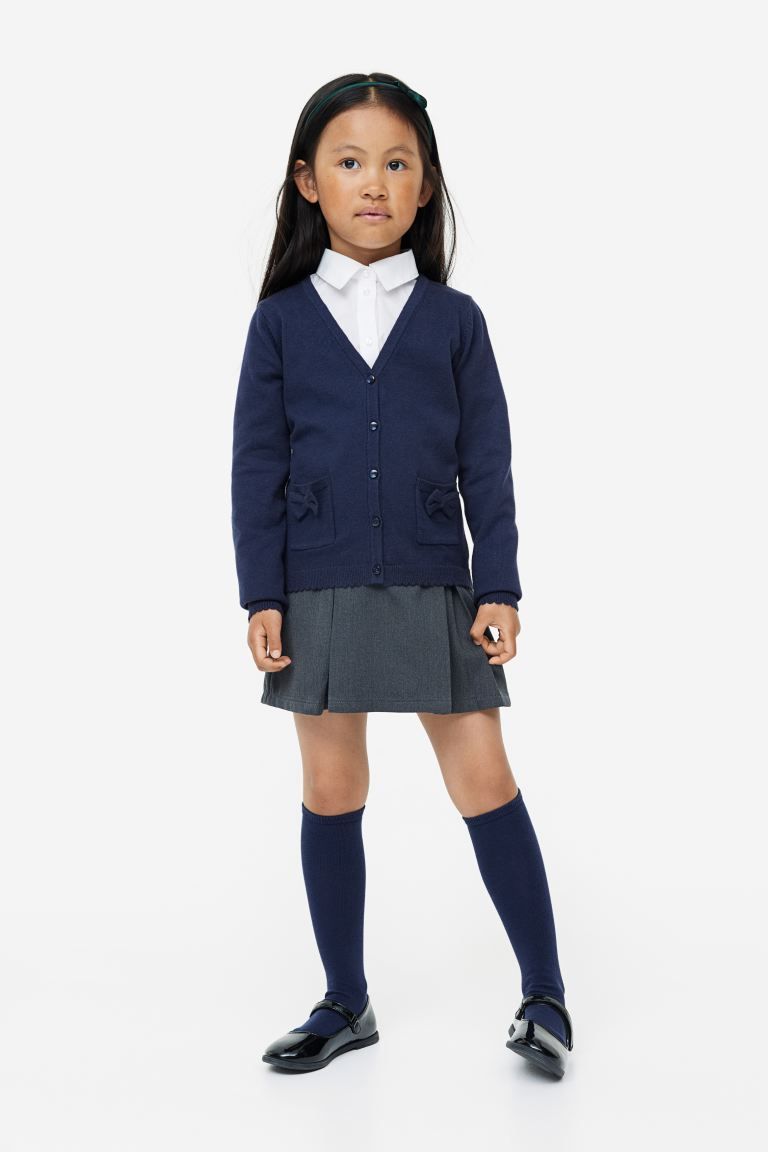 Cotton Cardigan - Navy blue - Kids | H&M US | H&M (US + CA)