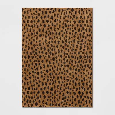 5'X7' Leopard Spot Woven Rug Copper - Opalhouse™ | Target