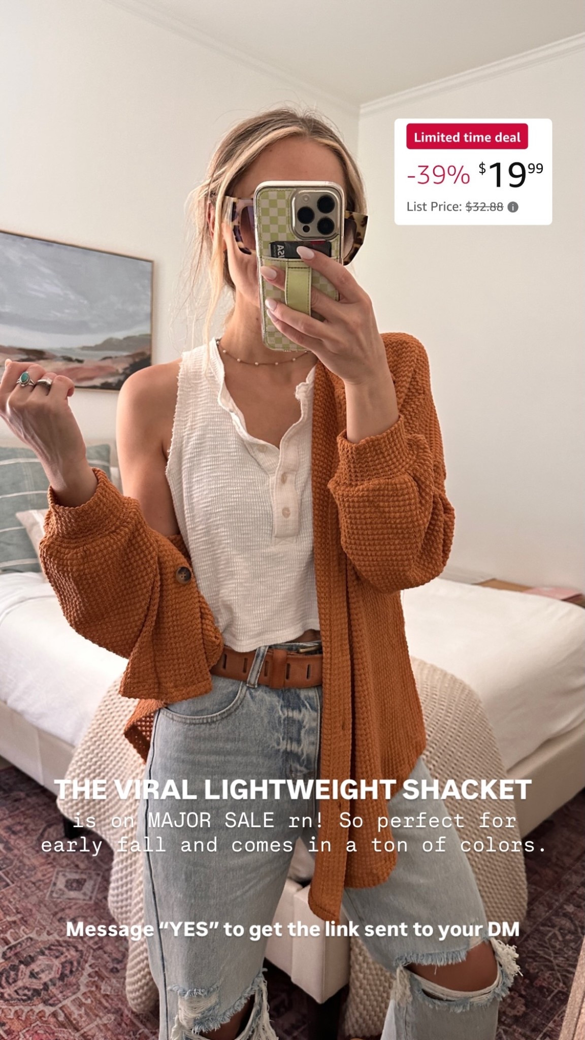THE VIRAL LIGHTWEIGHT SHACKET is on MAJOR SALE rn! So perfect for early fall and comes in a ton of colors.

Wearing my tts (small)

5’5” // 120ish lbs

#LTKSaleAlert #LTKootd #LTKgrwm