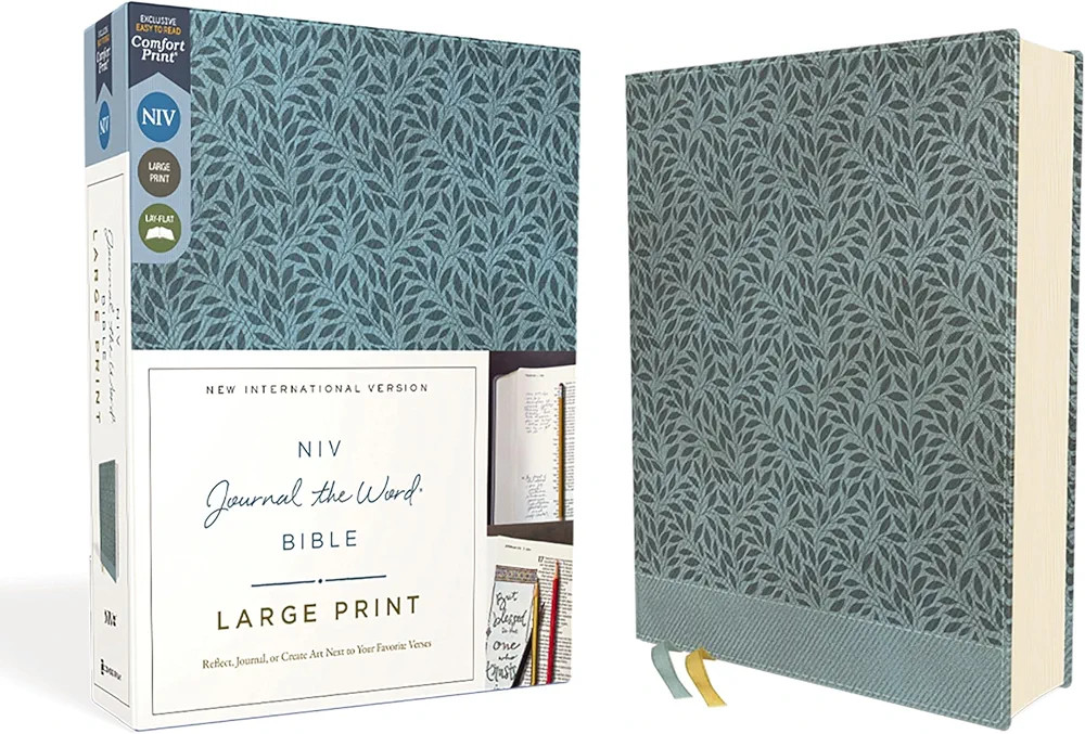NIV, Journal the Word Bible (Perfect for Note-Taking), Large Print, Leathersoft, Teal, Red Letter... | Amazon (US)