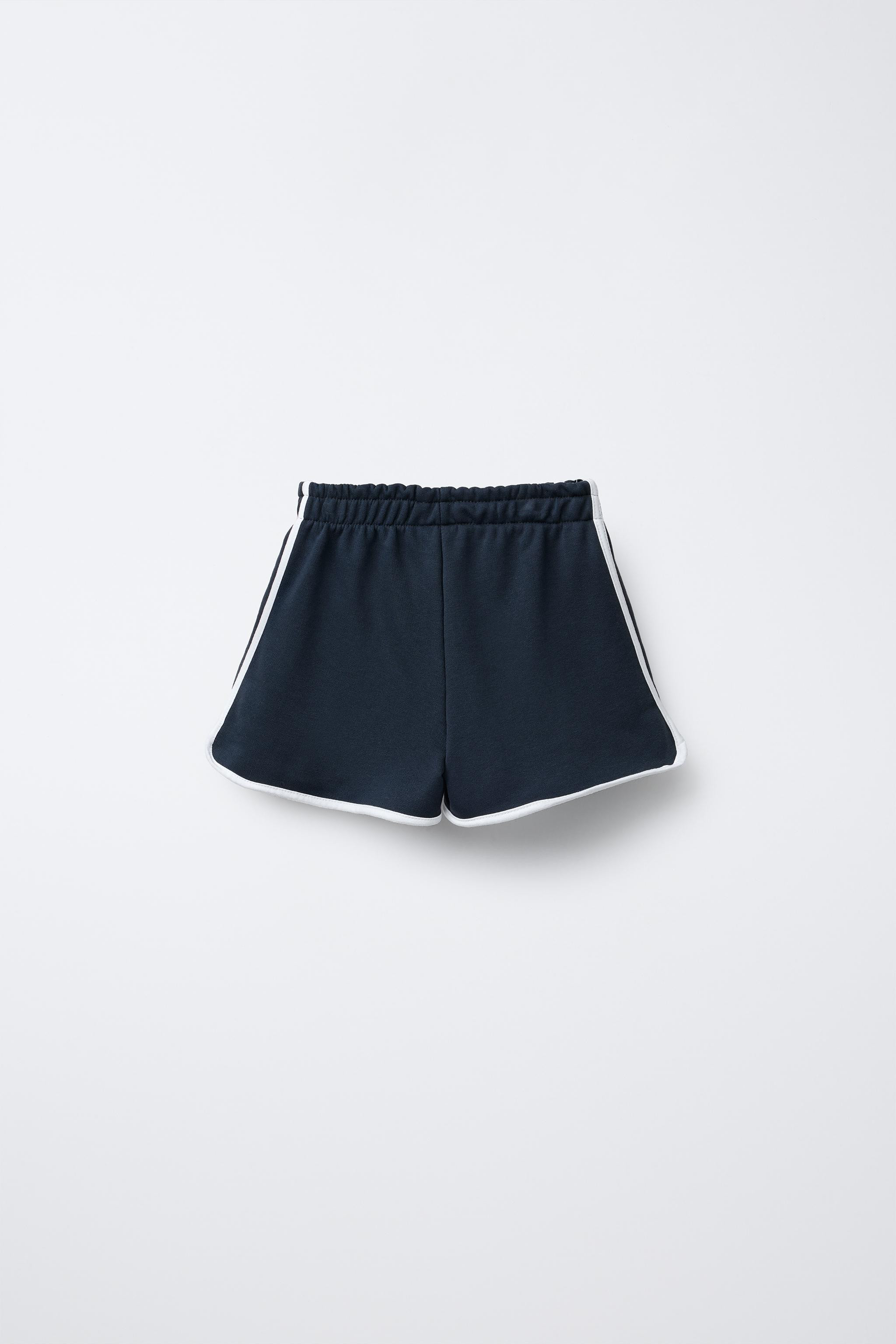 VARSITY PRINTED PLUSH SHORTS | Zara US