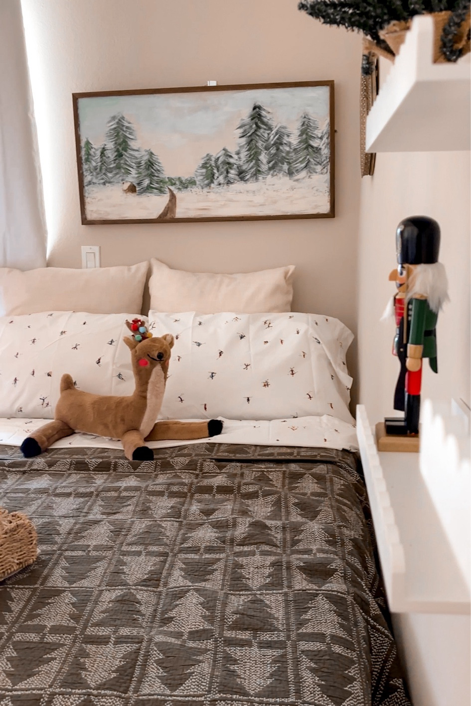 Cozy west elm guest room 

#LTKSeasonal #LTKHoliday #LTKHome