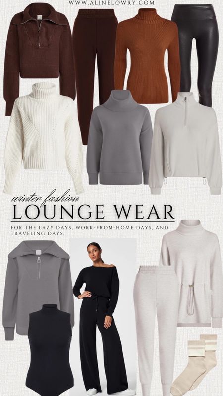 Winter Lounge Wear for the lazy days, work from home days, and traveling days. Super comfortable and stylish, love the sweaters, joggers and jumpsuit. 
#winterfashion 



#LTKstyletip #LTKSeasonal #LTKU