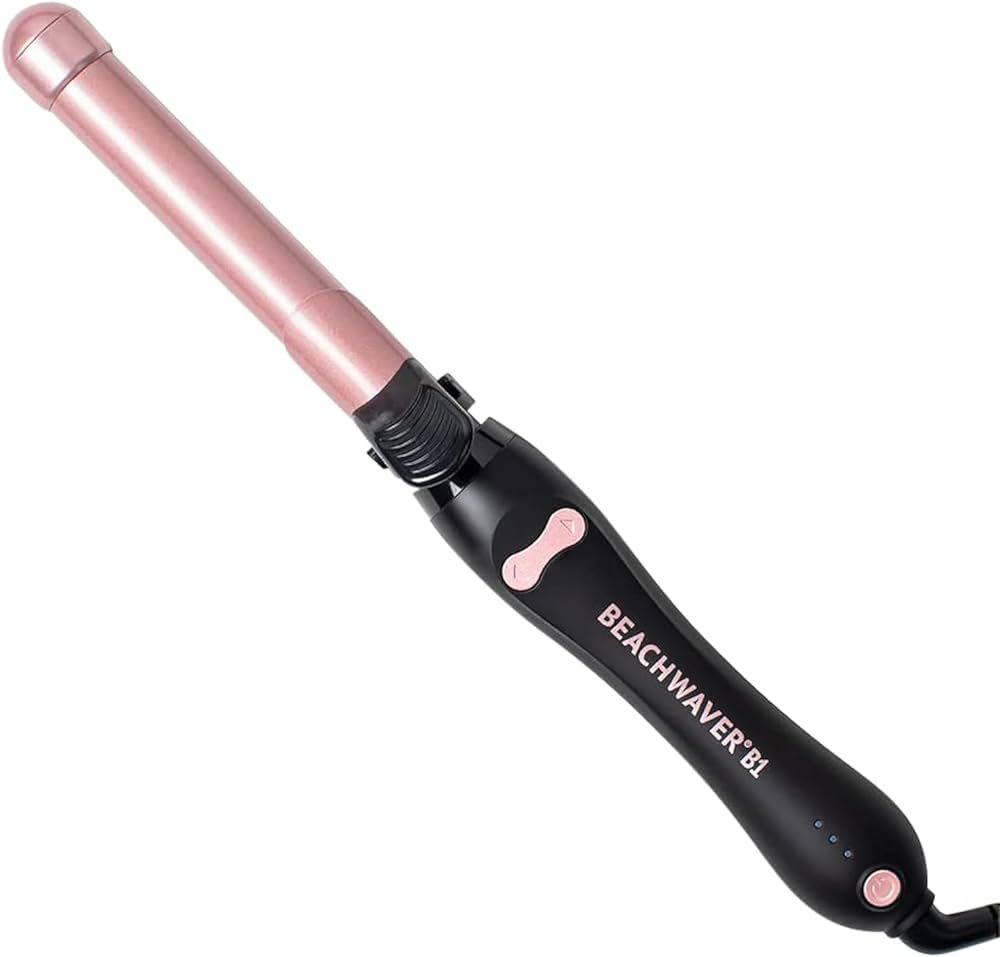 Beachwaver B1 Rotating Curling Iron in Midnight Rose | 1 inch barrel for all hair types | Automat... | Amazon (US)
