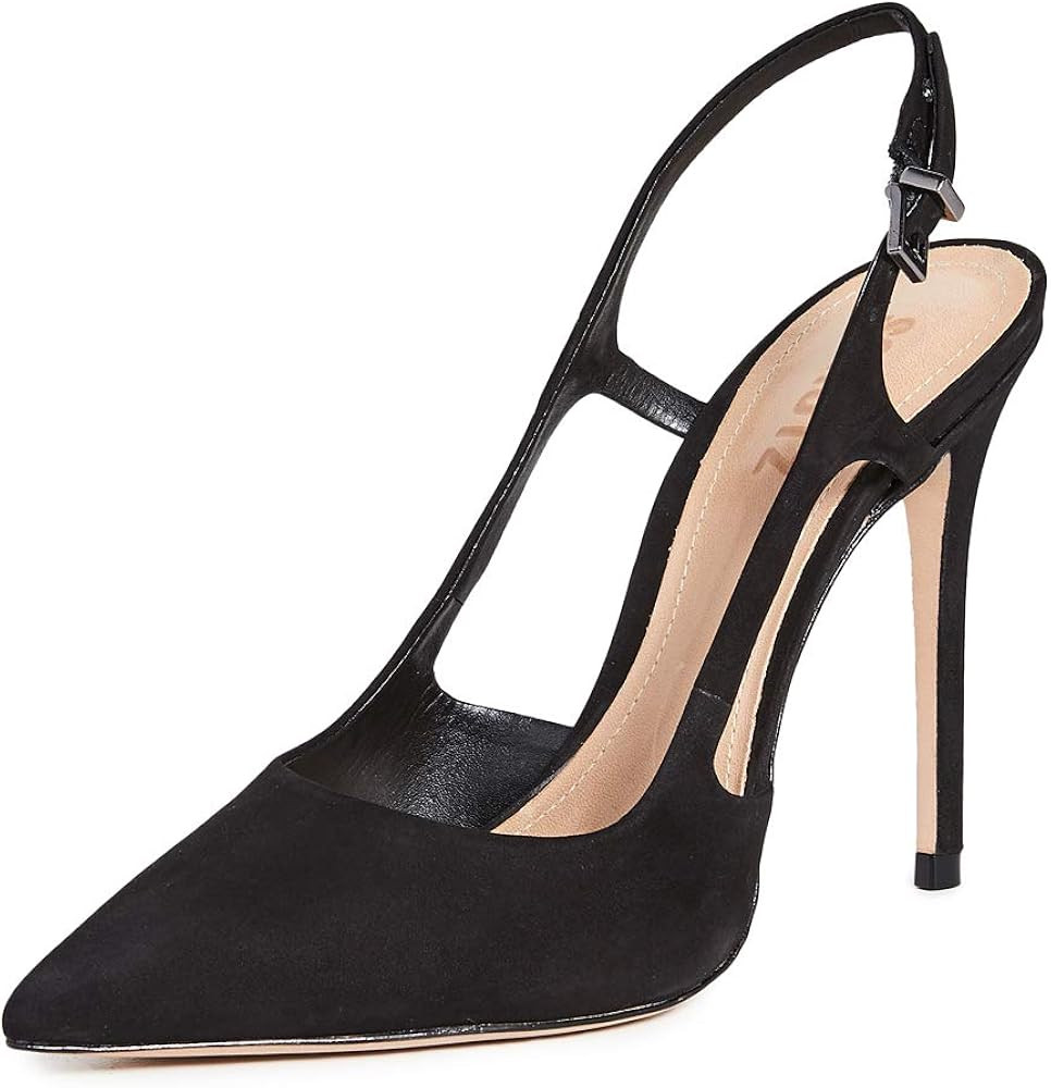 SCHUTZ Women's Boris Pointed Toe Slingback Pump Heels | Amazon (US)