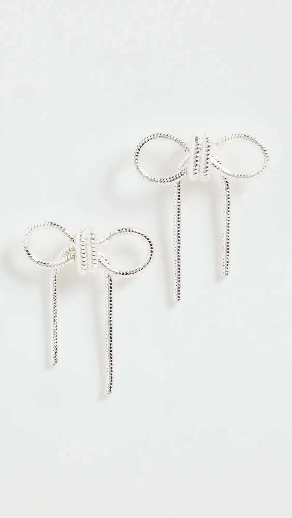 Madewell Snake Chain Bow Statement Earrings | Shopbop | Shopbop