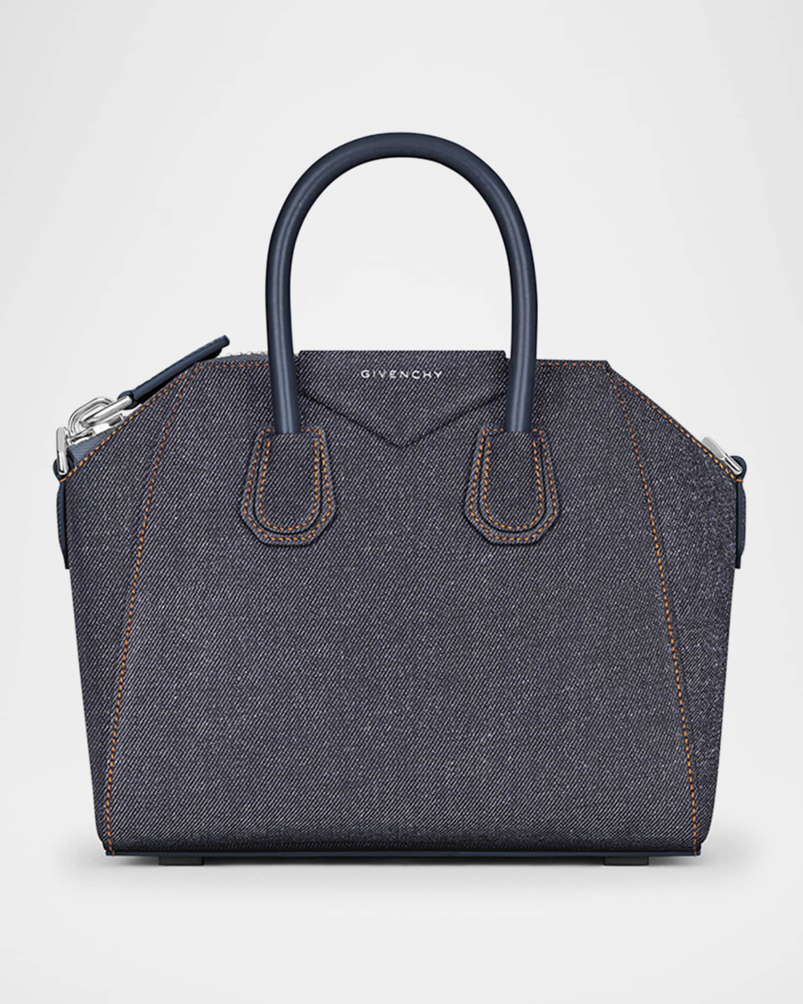 Givenchy Antigona Mini Top-Handle Bag in Denim | Neiman Marcus