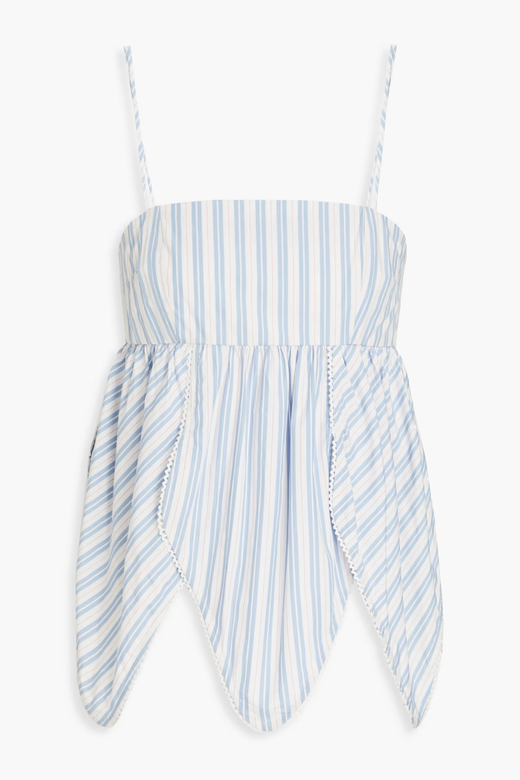 Striped cotton-poplin top | The Outnet (UK and Europe)