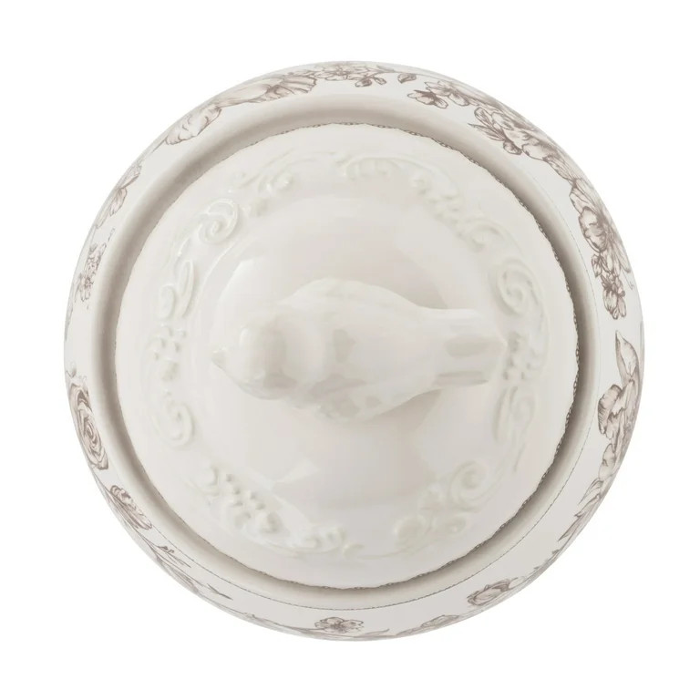 The Pioneer Woman Agatha Stoneware Sugar Bowl with Lid, Brown | Walmart (US)