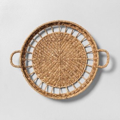 Natural Woven Tray Wall Décor Beige - Hearth & Hand™ With Magnolia : Target | Target