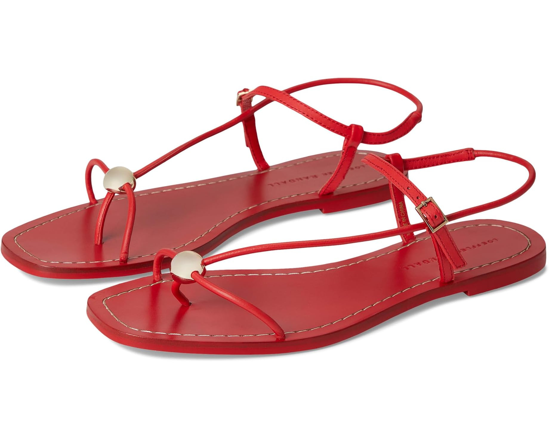 Lara Strappy Flat Sandals with Ball | Zappos