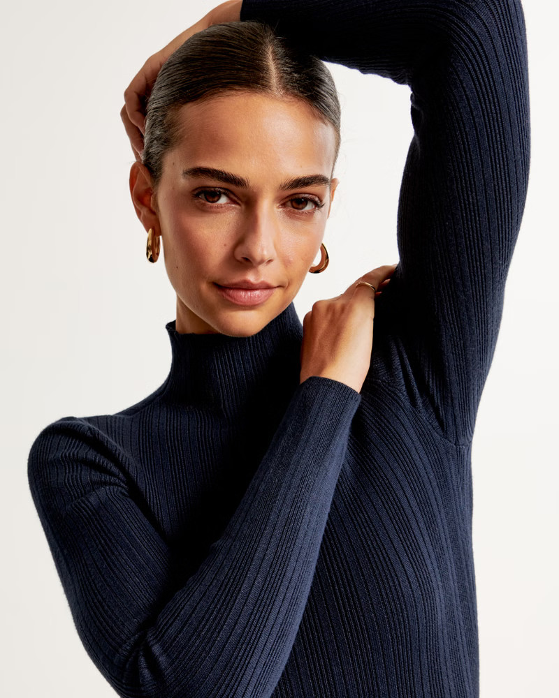 Slim Rib Turtleneck Sweater | Abercrombie & Fitch (US)