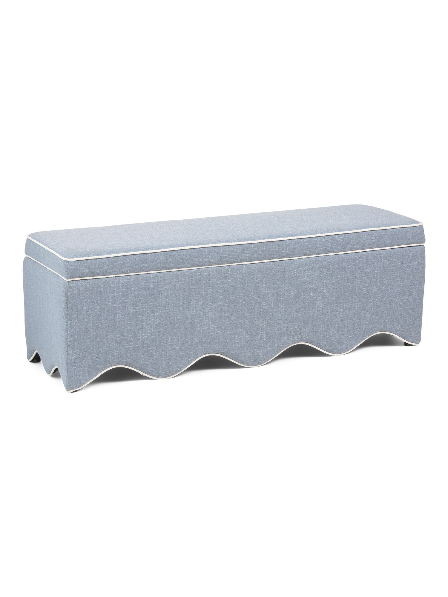 54x18x18 Scalloped Base Storage Bench | TJ Maxx