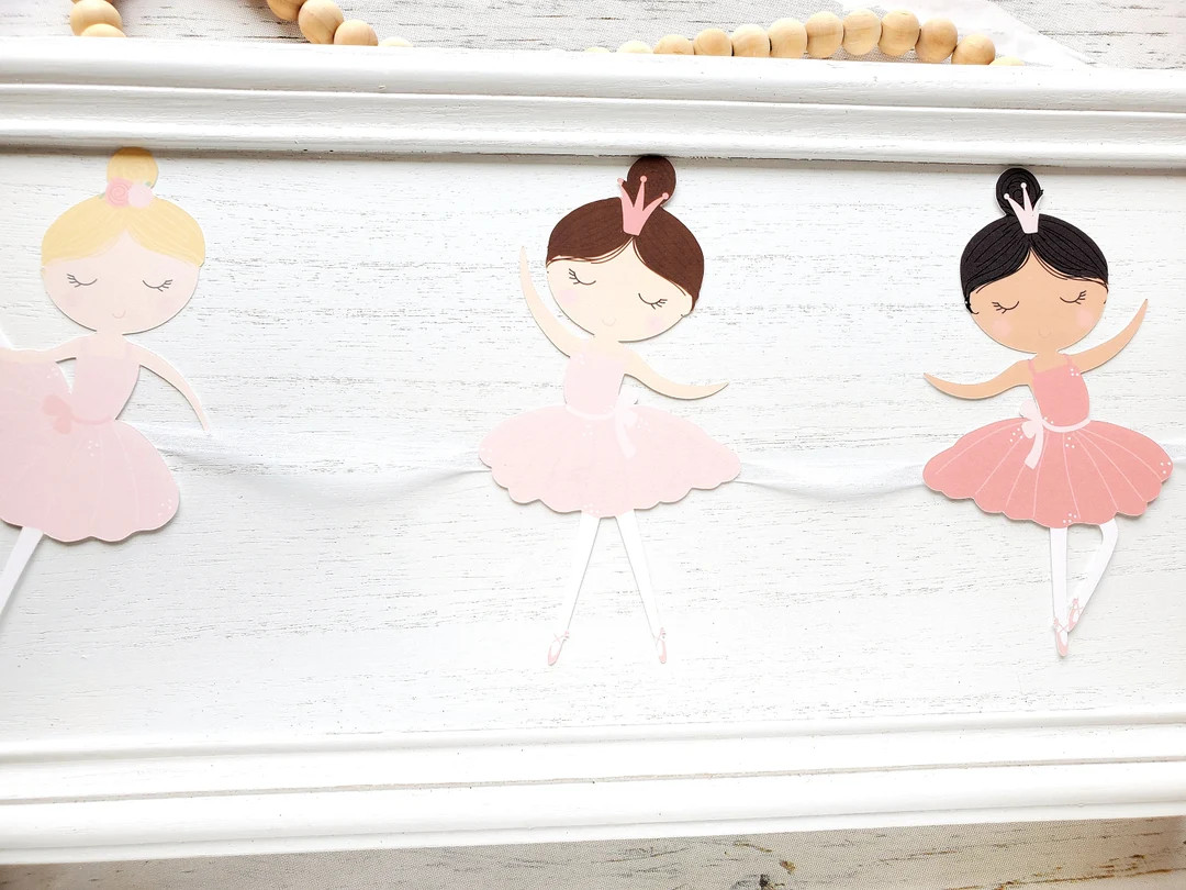 Ballerina Banner | Ballerina Birthday | 1st Birthday | Birthday Banner | Princess Ballet Party | ... | Etsy (US)