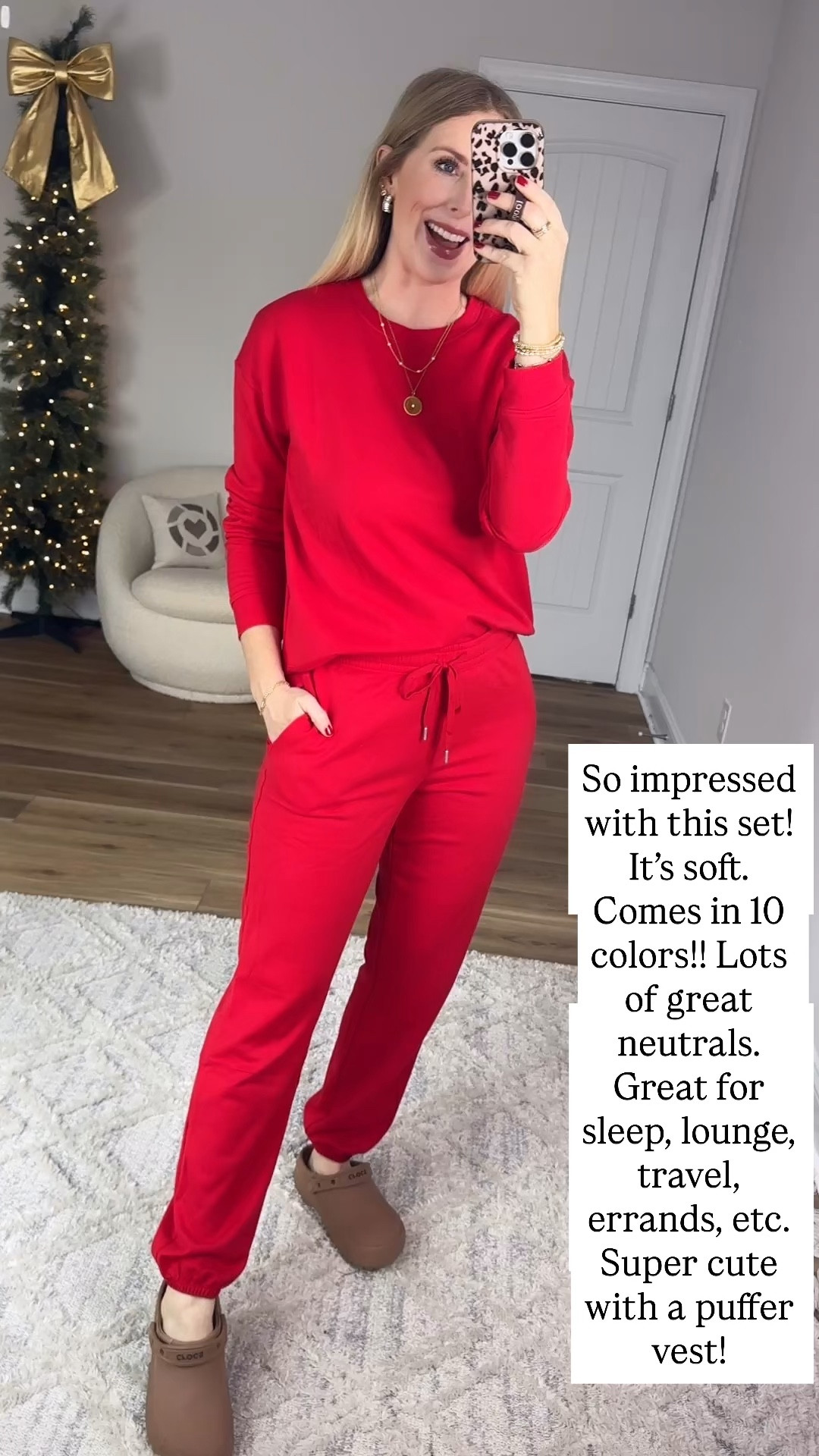 Walmart try on, red lounge set, Joyspun, Walmart fashion 

#LTKFindsUnder50 #LTKHoliday