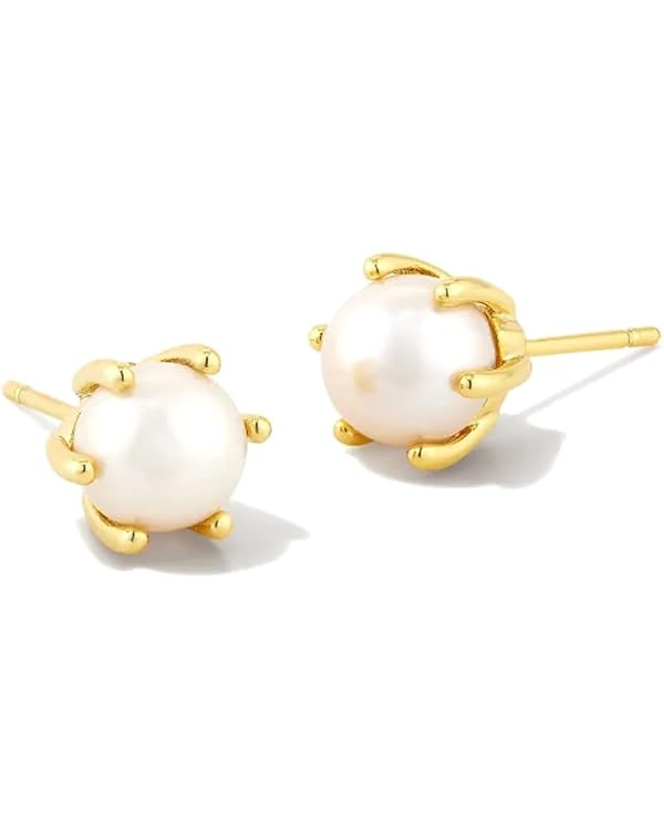 Kendra Scott Ashton Gold Pearl Stud Earrings, Fashion Jewelry For Women | Amazon (US)