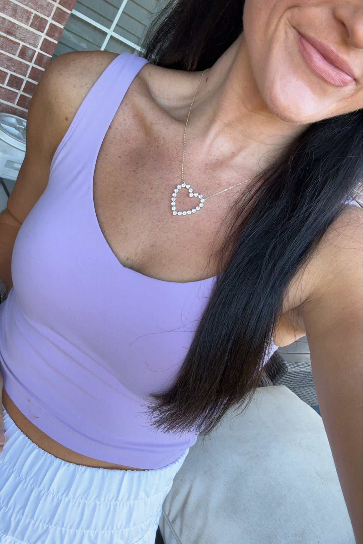 Diamond heart necklacee