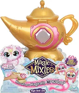 Magic Mixies Magic Genie Lamp with Interactive 8" Pink Plush Toy and 60+ Sounds and Reactions. Pe... | Amazon (US)