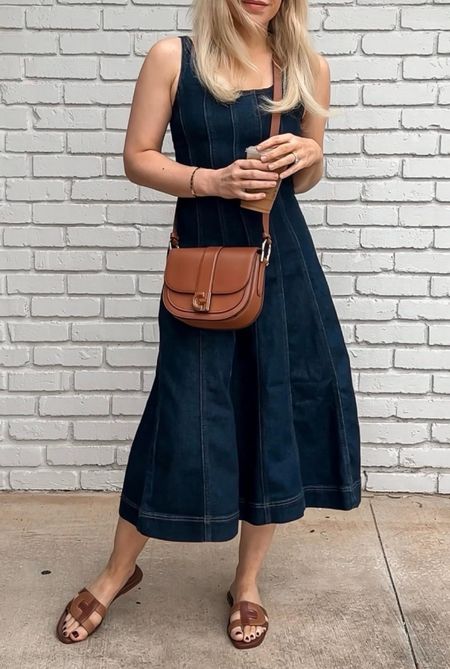 Dress
Denim Dress 
Sandals
Bag 
Spring Outfit 
Resort wear
Vacation outfit
Date night outfit
Spring outfit
#Itkseasonal
#Itkover40
#Itku
#LTKitbag #LTKshoecrush