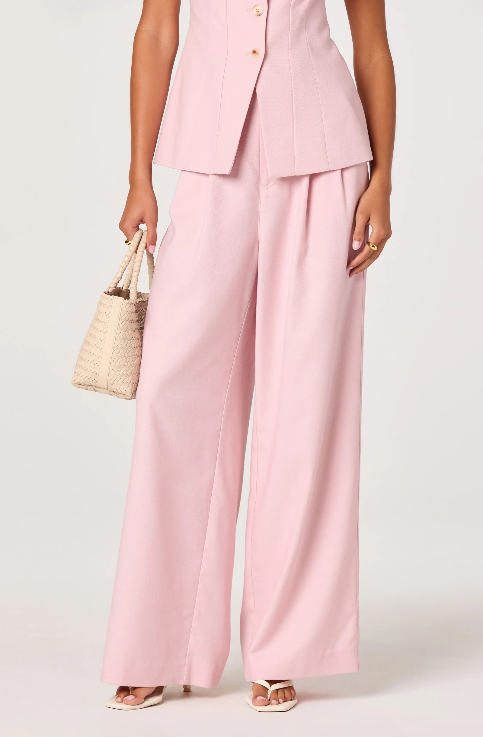 Neha Linen High-Rise Wide Leg Pants | ASTR The Label (US)
