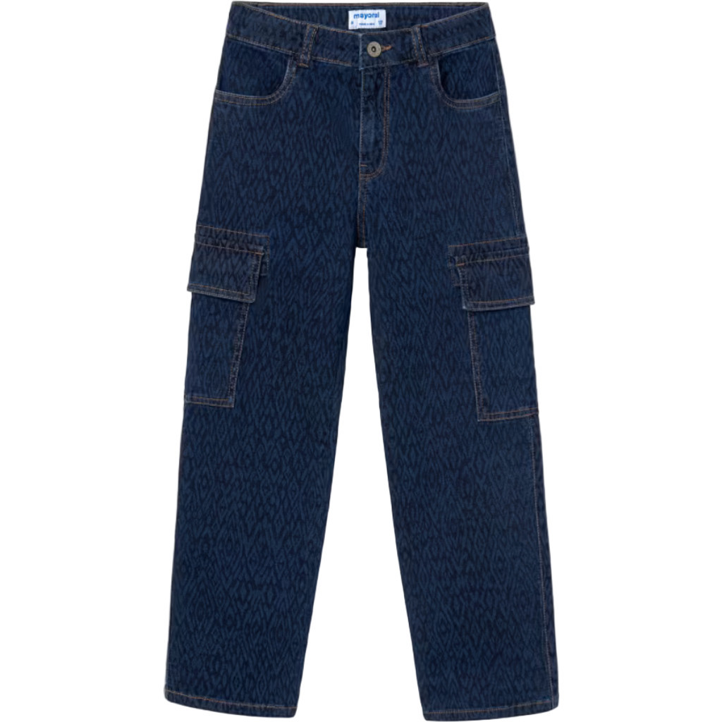 Mayoral Cargo Jeans in Blue Denim at Nordstrom, Size 16 | Nordstrom