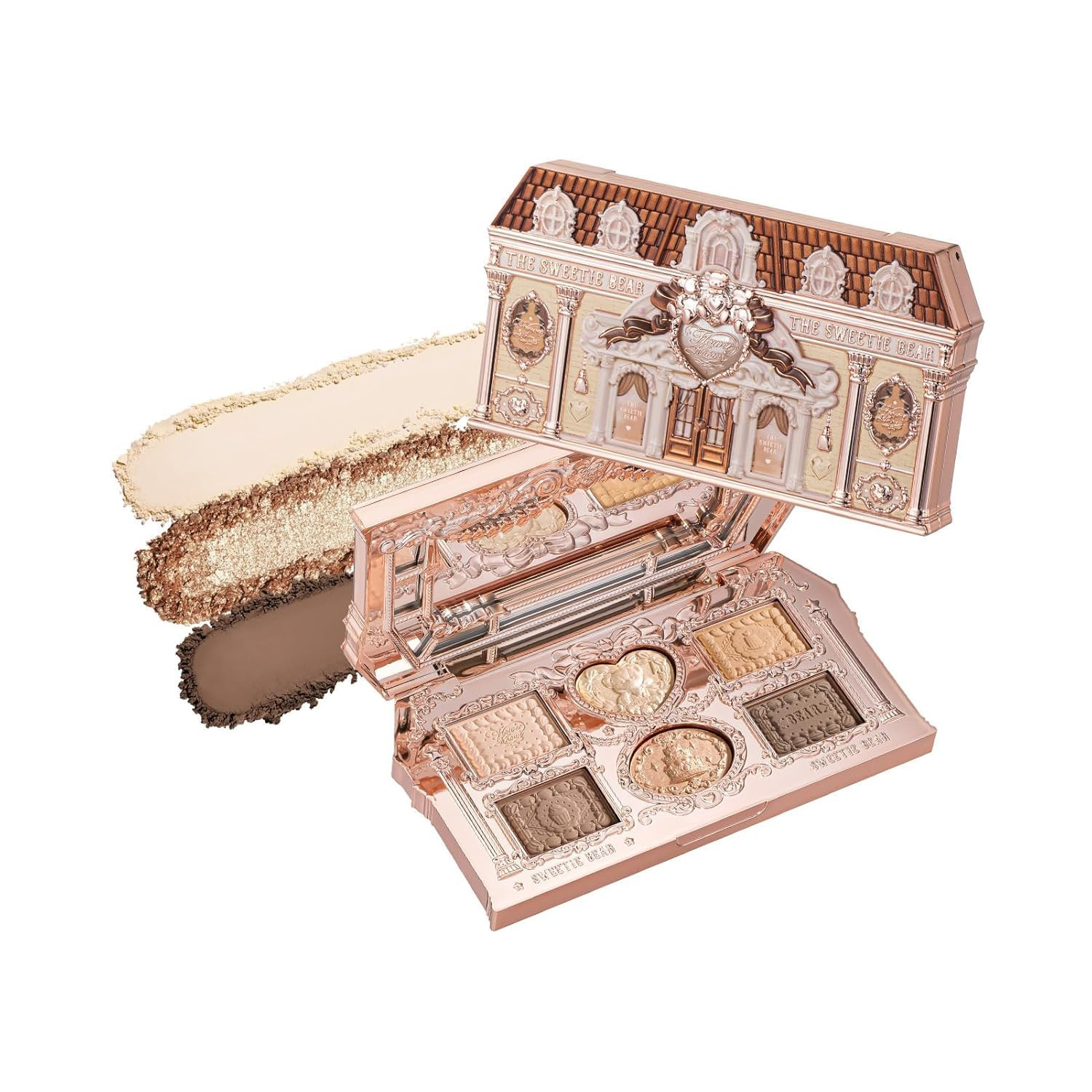 Flower Knows The Sweetie Bear 6-Color Makeup Palette, Warm Caramel Brown | Amazon (US)