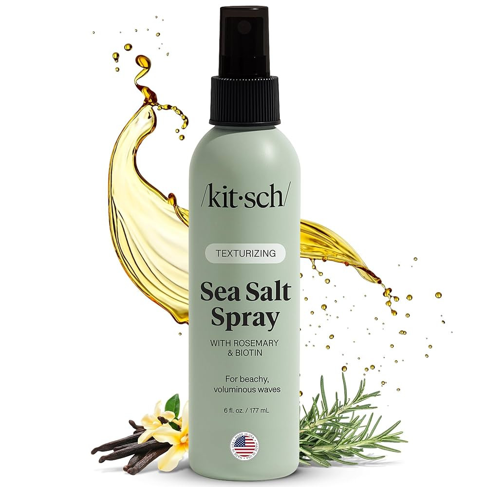 Kitsch Sea Salt Spray for Men and Women | Hair Spray with Rosemary, Biotin, Magnesium – Hair Te... | Amazon (US)