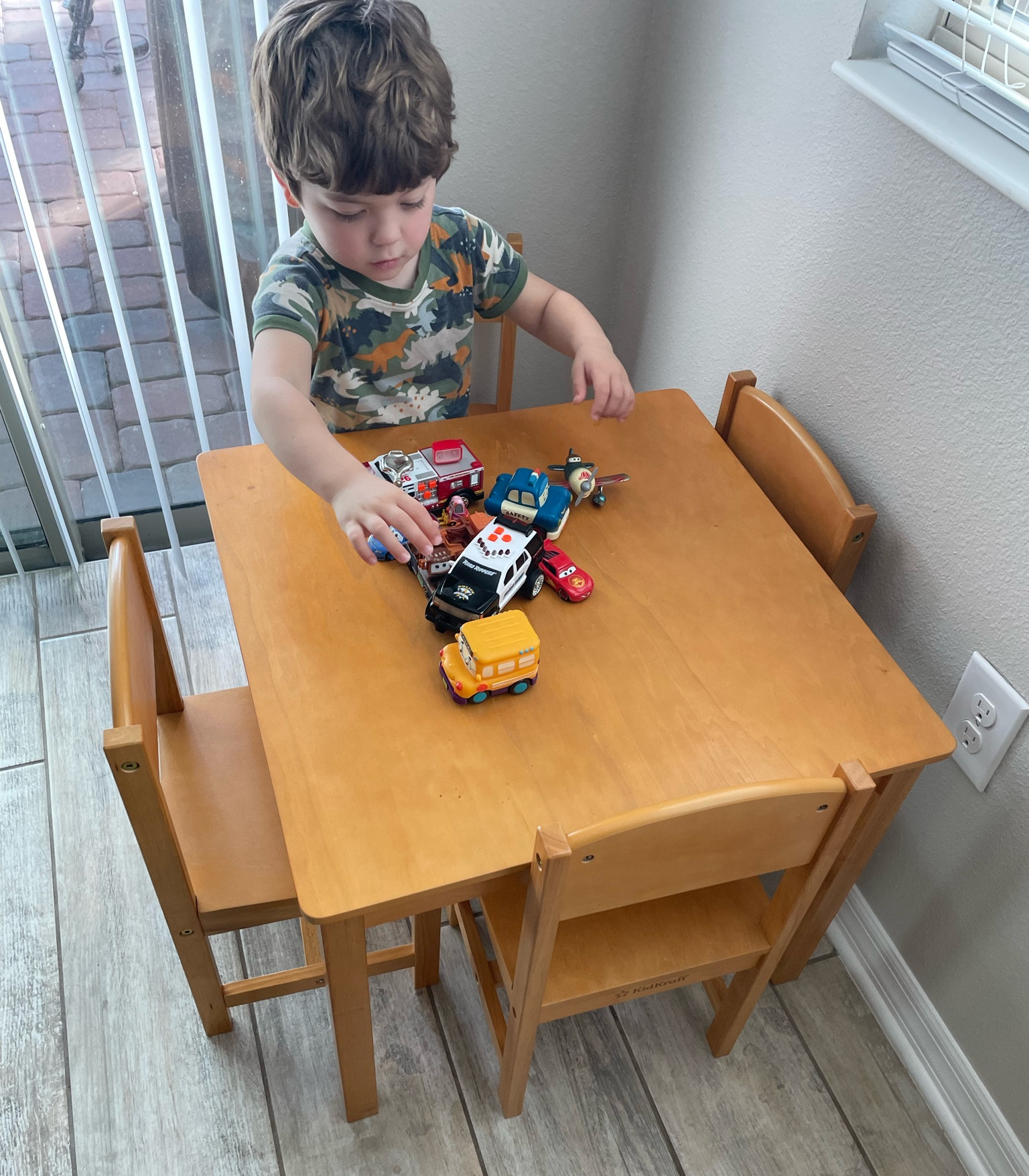 Toddler table and chair set is perfect for transitioning your kiddos from the high chair to eating at the table. Also great for playtime. Amazon find. Under $100  

#LTKkids #LTKfamily #LTKunder100