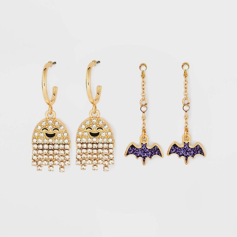 SUGARFIX by BaubleBar 'Haunt What You Got' Statement Earring Set 2pc - Gold | Target
