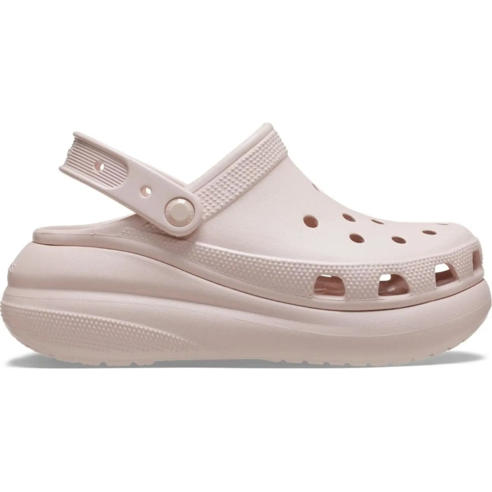 Sandália crocs classic crush platform clog quartz Bege | Dafiti (BR)