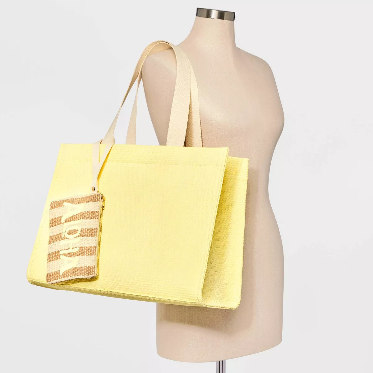 Elevated Straw Tote Handbag - A New Day™ | Target