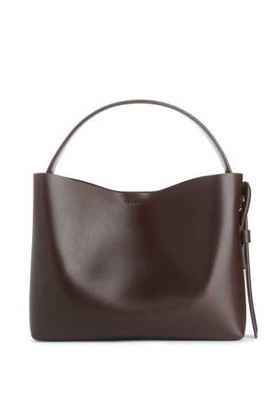 Leather Crossbody Bag - Dark Brown - Ladies | H&M GB | H&M (UK, MY, IN, SG, PH, TW, HK)