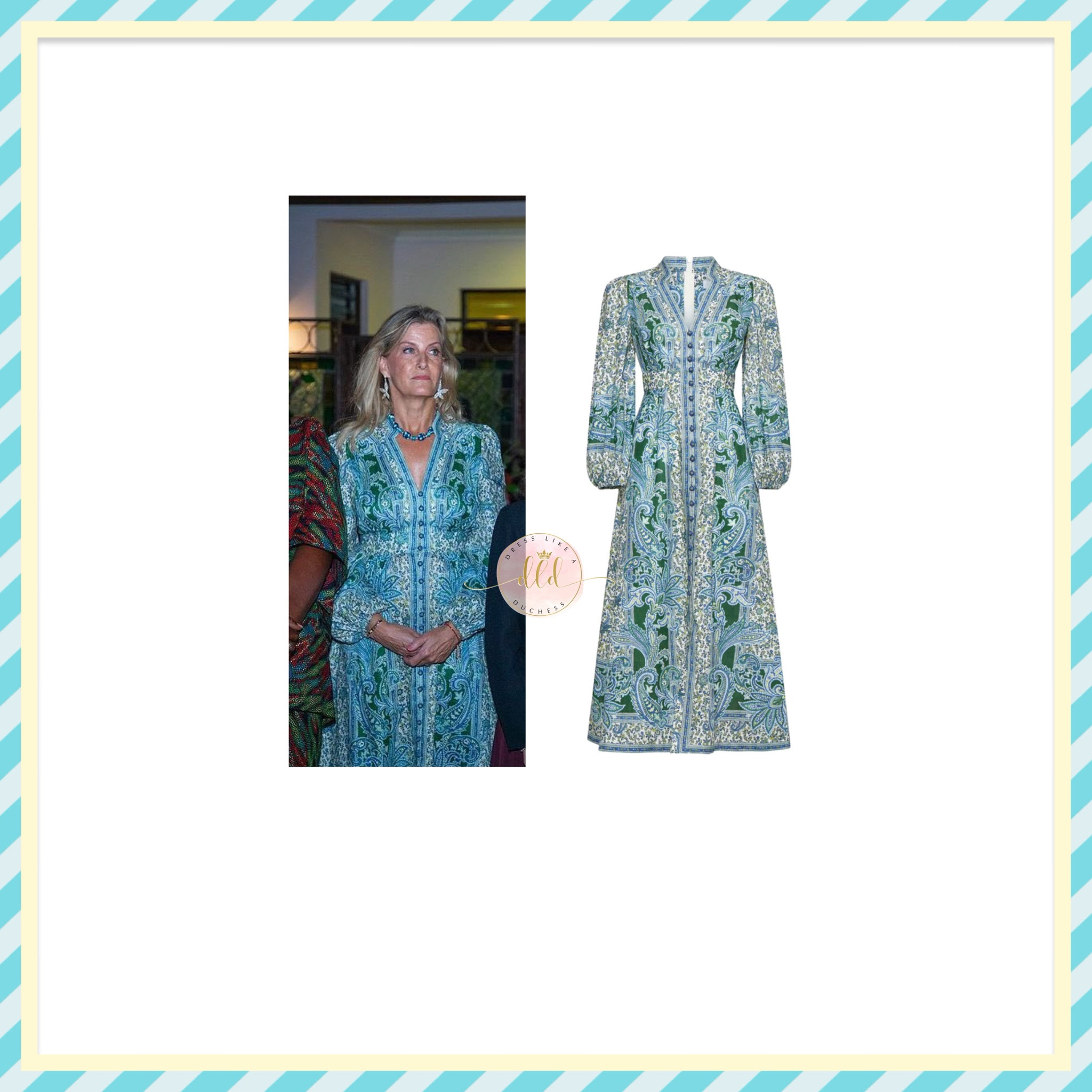 slate green dress The Kennedy Dress in Slate Blue Cheverny Brocade
