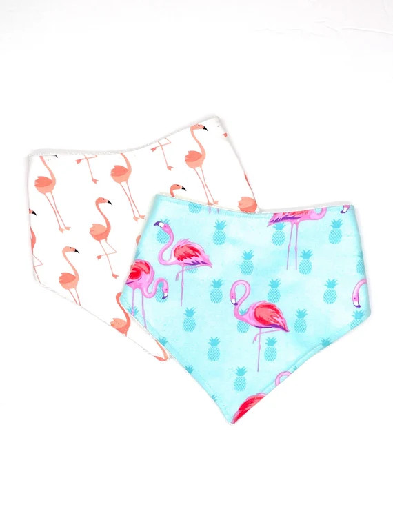 Flamingo Baby Bibs, You Choose, Baby Boy, Baby Girl, Flamingo Baby Gifts, Nursery Decor, Bandana ... | Etsy (US)