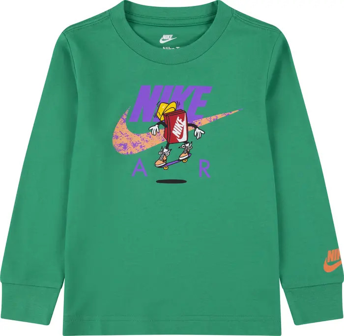 Kids' Boxy Air Long Sleeve Graphic T-Shirt | Nordstrom Rack