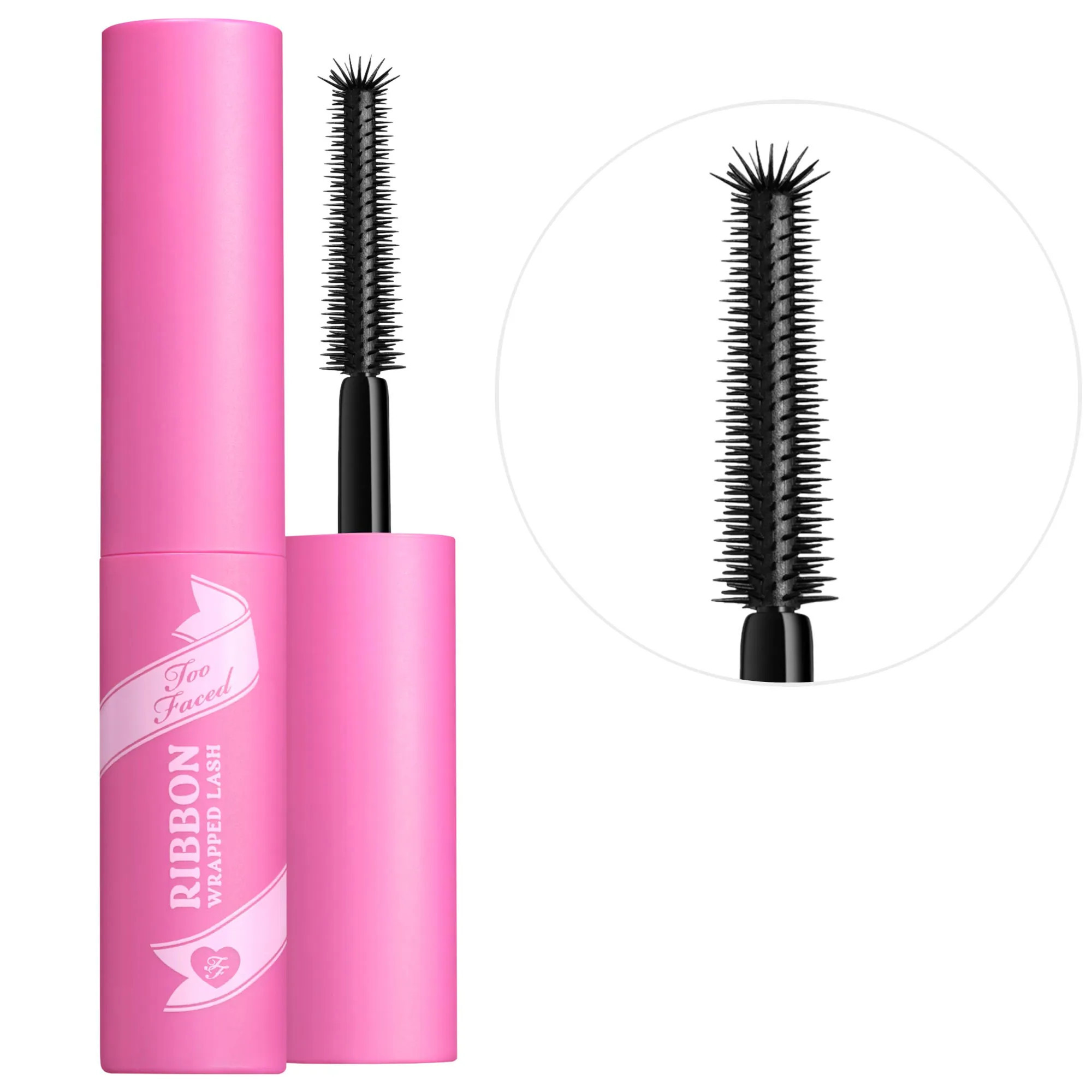 Too Faced Mini Ribbon Wrapped Lash Extreme Length Tubing Mascara Deep Black 0.16 oz / 4.5 g | Sephora (US)