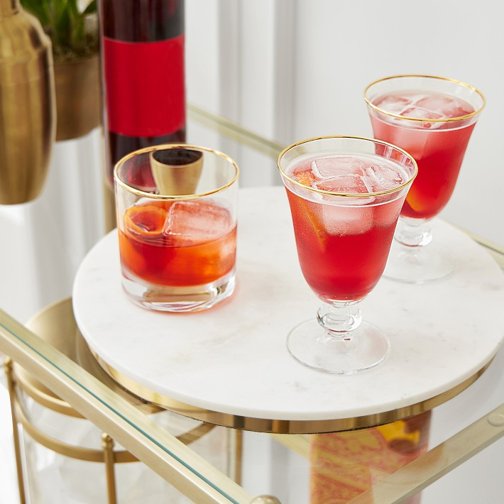 Marble & Brass Round Board | Williams-Sonoma