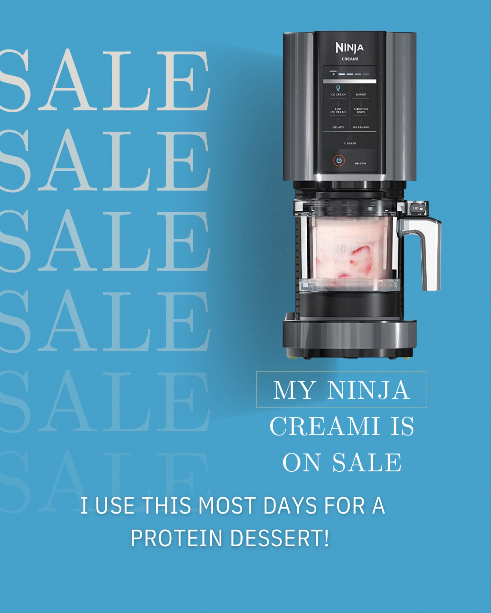 I love my ninja creami for high protein healthy desserts and it’s on sale in prime day sale! 

#LTKSaleAlert #LTKActive #LTKFitness