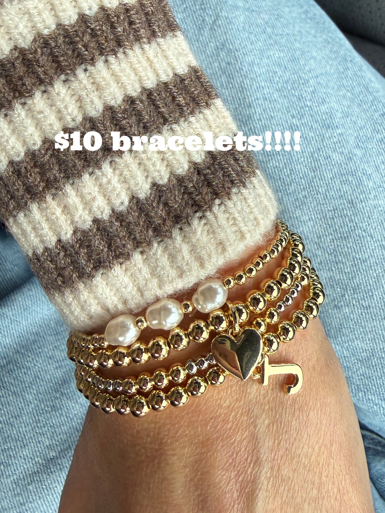 $10 stacking bracelets from baublebar for Black Friday sale!!! Plus 30% off site wide and 20% off custom items 
Stocking stuffers 
Jewelry
Gifts for her 
Sale 

#LTKSaleAlert #LTKFindsUnder50 #LTKCyberWeek