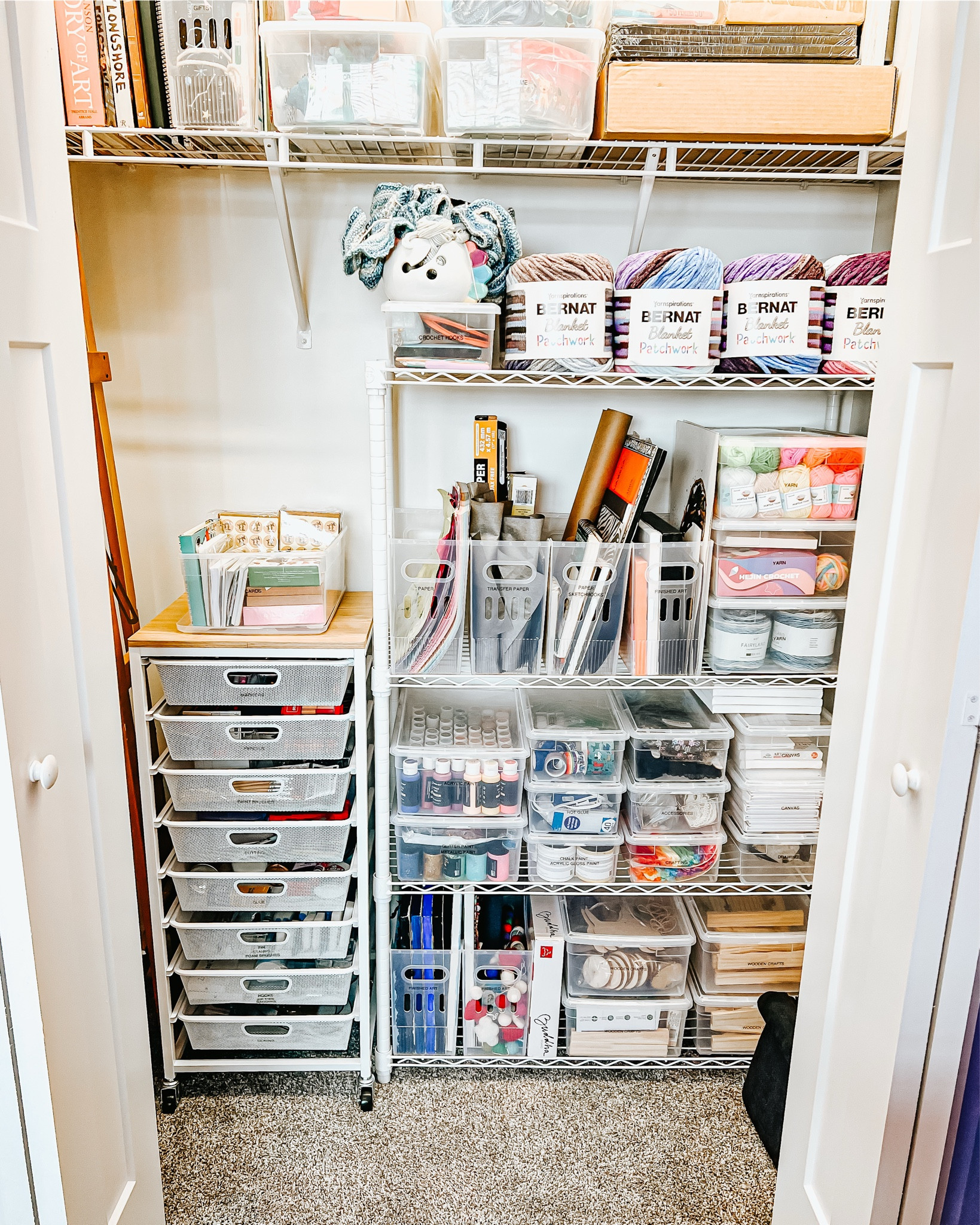 We created a new workspace for this craft maker so she can fully enjoy creating in her office 🎨👩🏼‍🎨

Our key to a functional craft space is using our favorite bins from @thecontainerstore . With so many categories of art supplies, they make it simple to find exactly what you need for a day full of creativity! 

The best part? She even made our team custom zipper pouches with our names 🥺. Such a sweet gesture from one of the kindest clients we’ve ever had 💚

#LTKHome