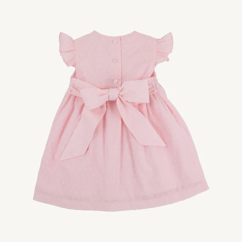Addie Angel Sleeve Dress - Palm Beach Pink Dallas Dot | The Beaufort Bonnet Company