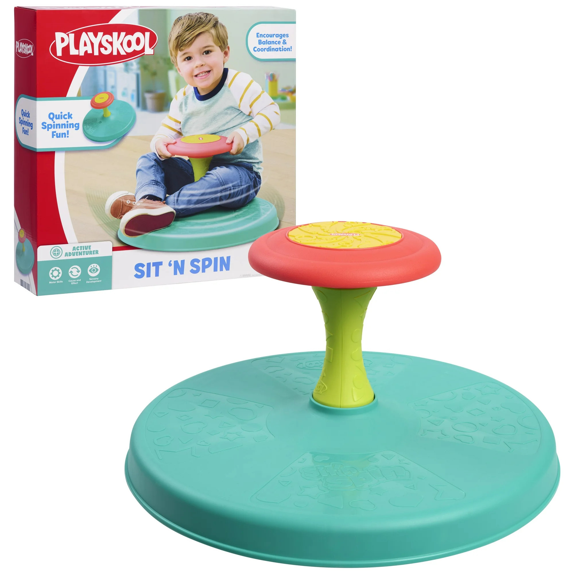 Playskool Sit ’n Spin Activity Toy, Spinning Seat, Kids Ages 18 Months and up, Hasbro Licensed | Walmart (US)