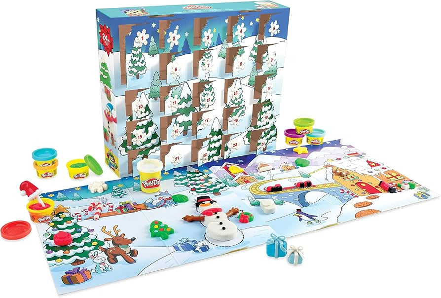 Play-Doh Advent Calendar Toy for Kids 3 Years and Up with Over 24 Surprise Accessories, Playmats,... | Amazon (US)