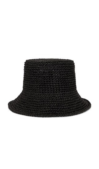 Gigi Pip Sal Hat in Black. - size 59 | Revolve Clothing (Global)