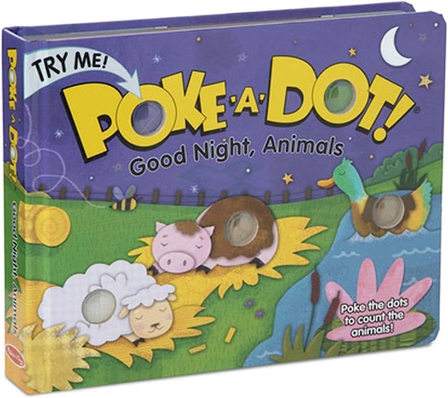 Melissa & Doug Children's Book - Poke-a-Dot: Goodnight, Animals (Board Book with Buttons to Pop) ... | Amazon (US)