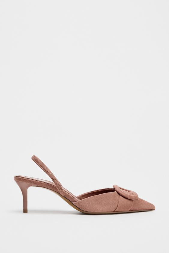 SLINGBACK APPLIQUÉ HEELS | Zara US