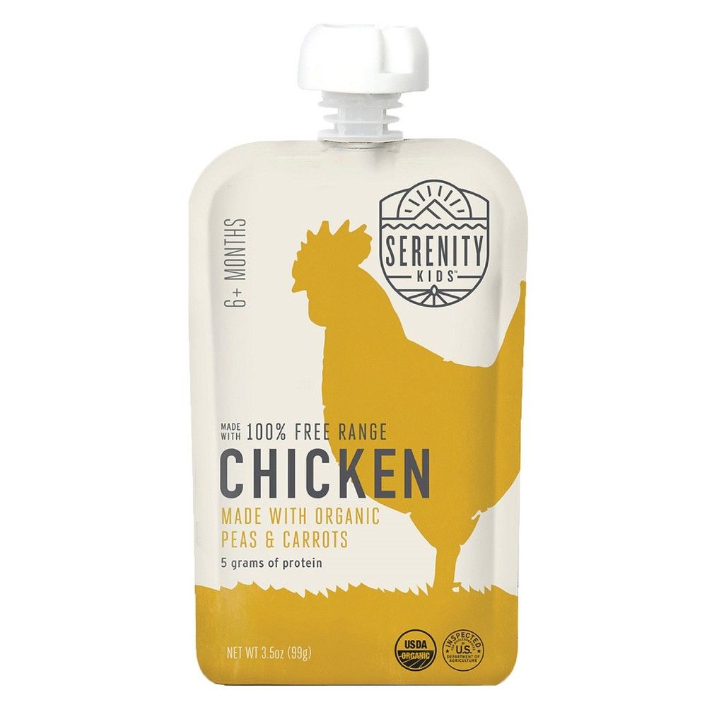 Serenity Kids Free Range Chicken with Organic Peas & Carrots Baby Meals, Clean Label Project Purity  | Target